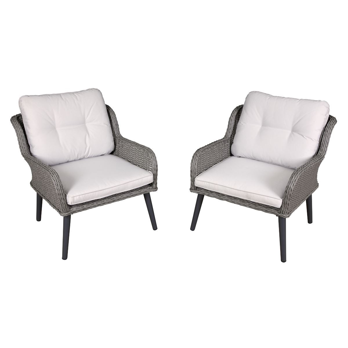 Dellonda Buxton Rattan Wicker Outdoor Garden Chair Set 2 Piece