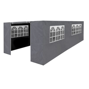 Dellonda Grey Premium Side Walls/Doors/Windows for Gazebo/Marquee, Fits 3 x 6m Models