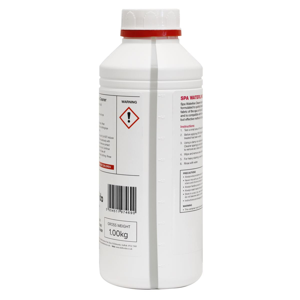 Dellonda Hot Tub/Spa Waterline/Surface Cleaner 1L
