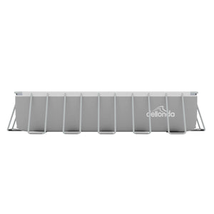 Dellonda Deluxe Steel Frame Rectangular Swimming Pool with Step Ladder & Filter Pump 21ft