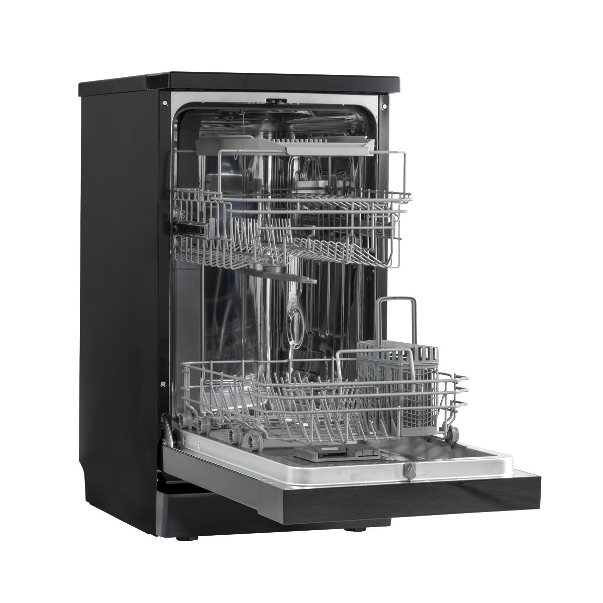 Slimline Freestanding Dishwasher 45cm Wide 10 Place Settings - Black