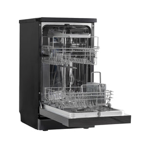 Slimline Freestanding Dishwasher 45cm Wide 10 Place Settings - Black
