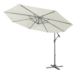 Dellonda Banana Parasol with Cover 3m - Cream