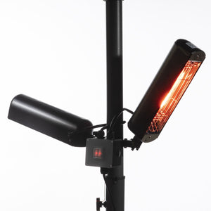 Dellonda Folding Parasol/Gazebo/Patio Outdoor Infrared Heater Extra Long 5M Cable, 1600W