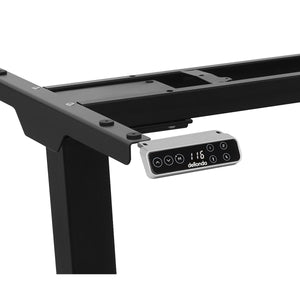 Dellonda Desk Frame Dual Motor Ultra-Quiet with Digital Controls 100kg Capacity - Black