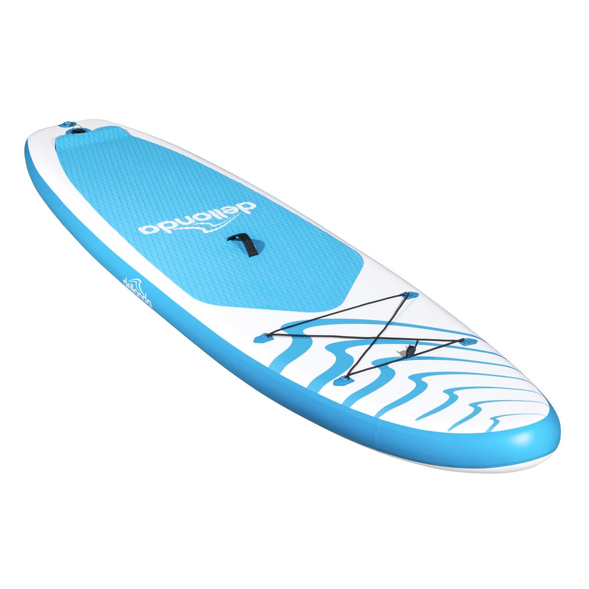 Dellonda Inflatable Stand-Up Paddle Board 10'6" - Light Blue/White
