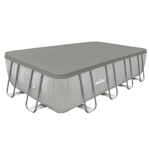 Dellonda Rectangular Swimming Pool Top Cover & Rope Ties for DL22