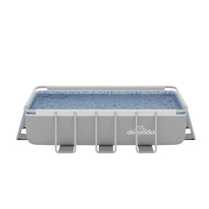 Dellonda Deluxe Steel Frame Swimming Pool with Filter Pump 13ft