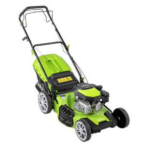 Dellonda Self-Propelled Petrol Lawnmower Grass Cutter with Height Adjustment & Grass Bag 170cc 20"/51cm 4-Stroke Engine