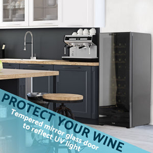 Baridi 36 Bottle Dual Zone Wine Fridge & Cooler