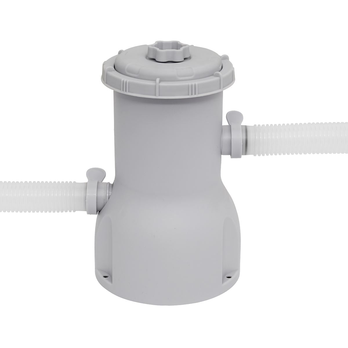 Dellonda Paddling/Swimming Pool & Pump 15ft - Gray Rattan Effect