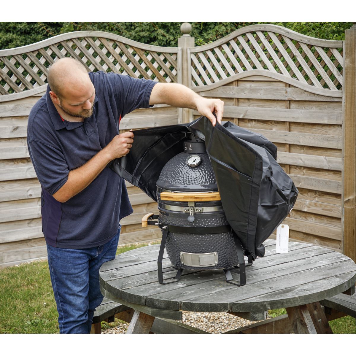 Dellonda Water-Resistant Kamado BBQ Cover for DG158