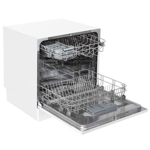 Baridi Tabletop Dishwasher 8 Place Settings 8L Capacity - White