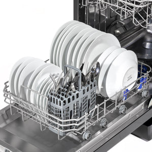 Slimline Freestanding Dishwasher 45cm Wide 10 Place Settings - Black