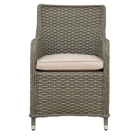 Dellonda Chester Rattan Wicker Outdoor Garden Dining Chairs 2pc