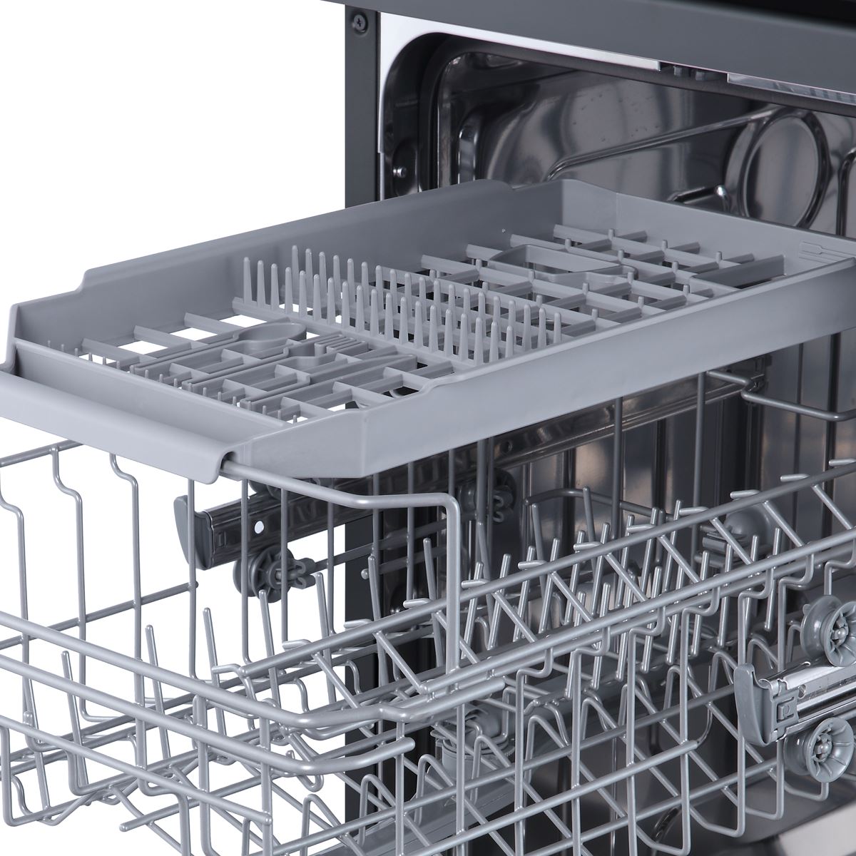 Slimline Freestanding Dishwasher 45cm Wide 10 Place Settings - Black