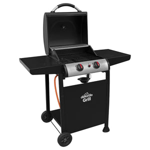 Dellonda 2 Burner Gas BBQ Grill with Piezo Ignition & Thermometer