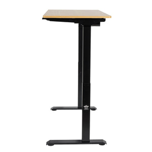 Dellonda Single Motor Ultra-Quiet Adjustable-Height Electric Sit/Stand Desk - Oak Desktop