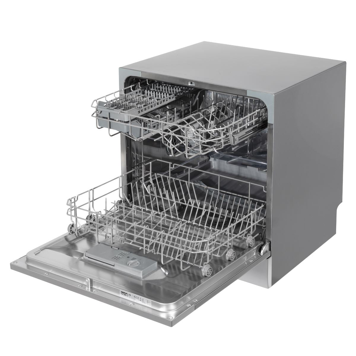 Baridi Tabletop Dishwasher 8 Place Settings 8L Capacity - Silver