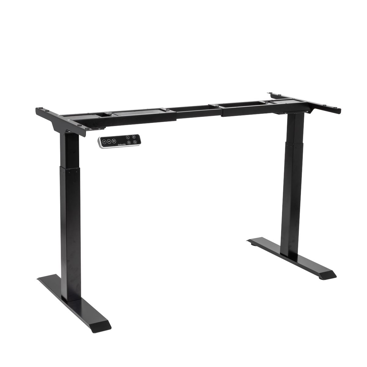 Dellonda Desk Frame Dual Motor Ultra-Quiet with Digital Controls 100kg Capacity - Black