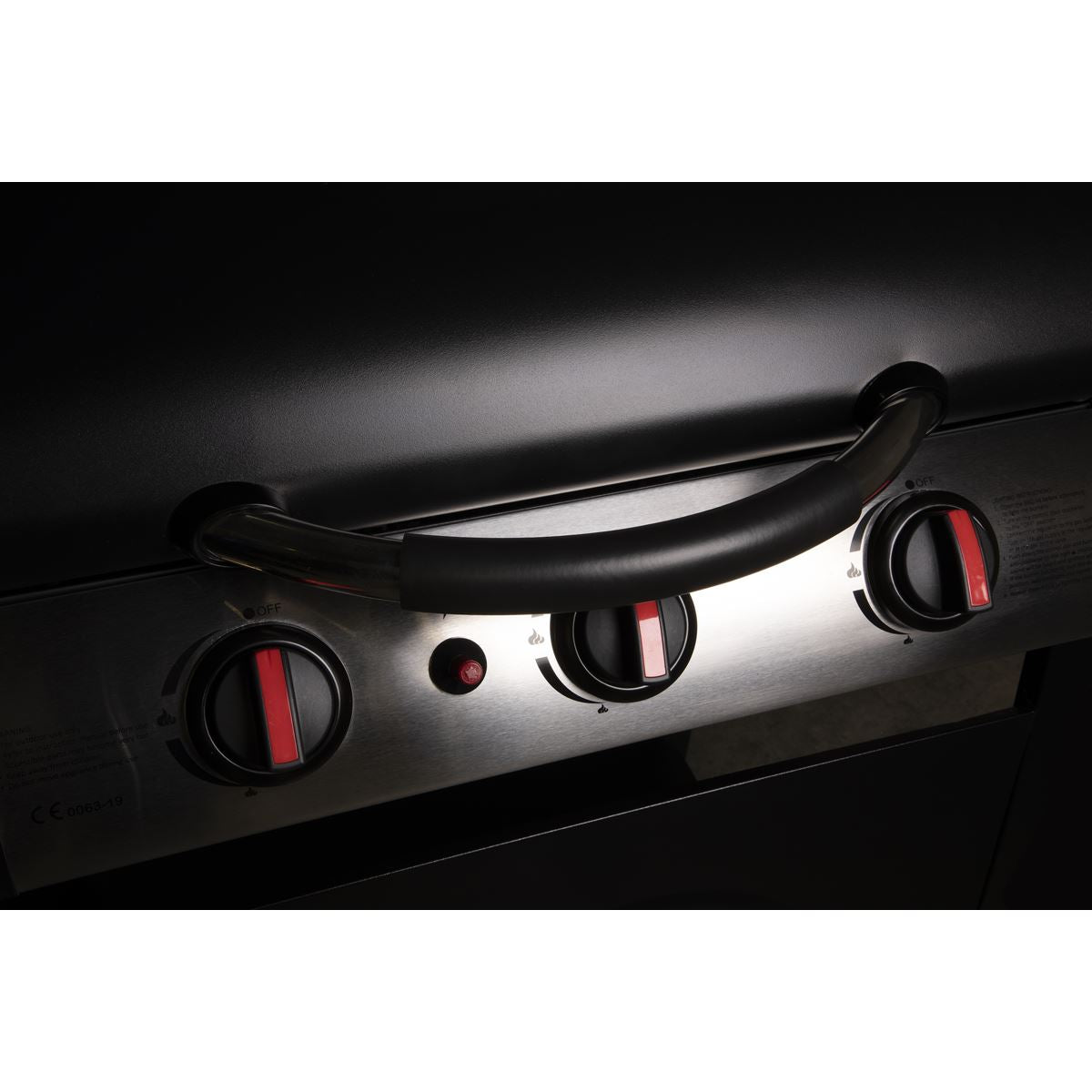 Dellonda 3 Burner Gas BBQ Grill with Piezo Ignition & Thermometer