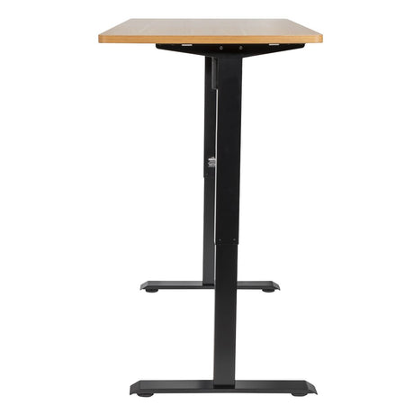 Dellonda Oak Electric Adjustable-Height Standing Desk with Memory, Quiet & Fast 1400 x 700mm