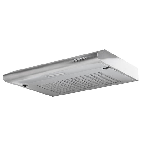 Baridi Visor Cooker Hood Extractor Fan 60cm - Stainless Steel