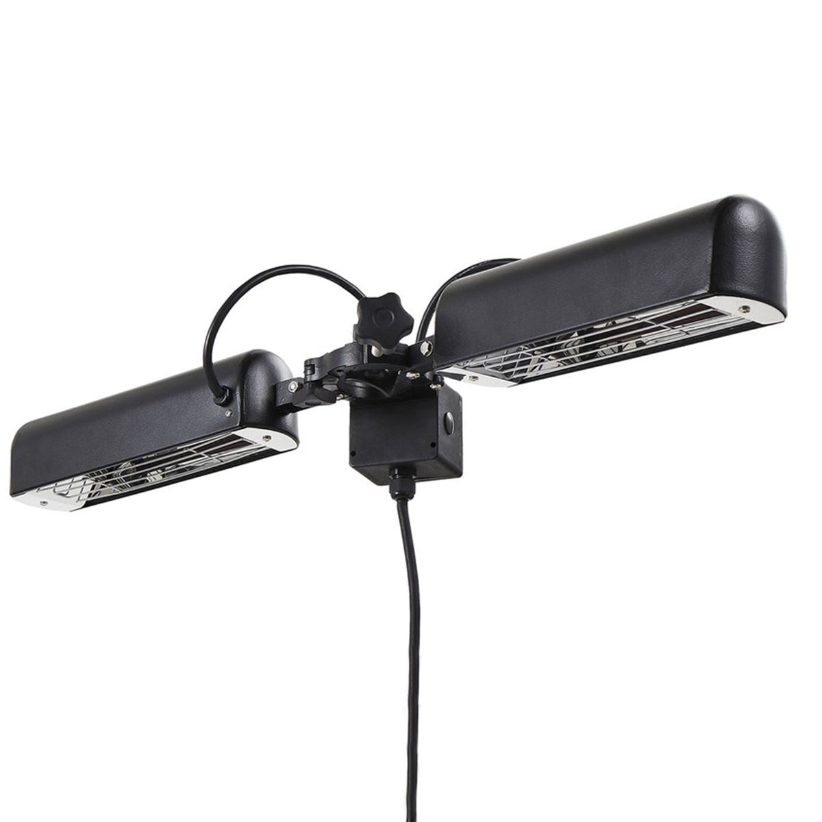 Dellonda Folding Parasol/Gazebo/Patio Outdoor Infrared Heater Extra Long 5M Cable, 1600W