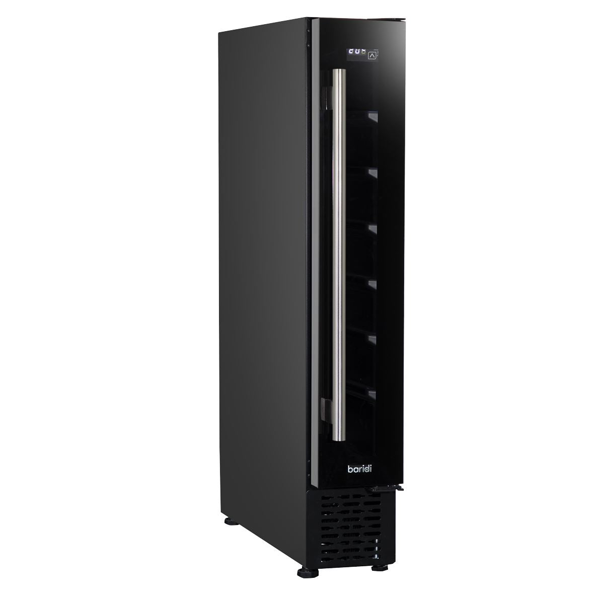Baridi Extra-Slim 7 Bottle Wine Fridge & Cooler 15cm - Black