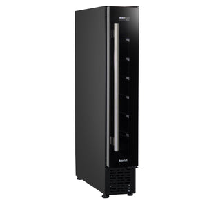 Baridi Extra-Slim 7 Bottle Wine Fridge & Cooler 15cm - Black