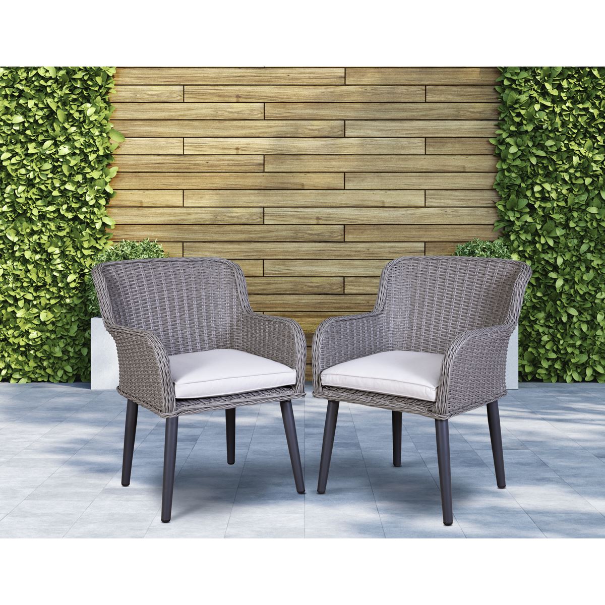 Dellonda Buxton Rattan Wicker Outdoor Garden Chair Set 2 Piece