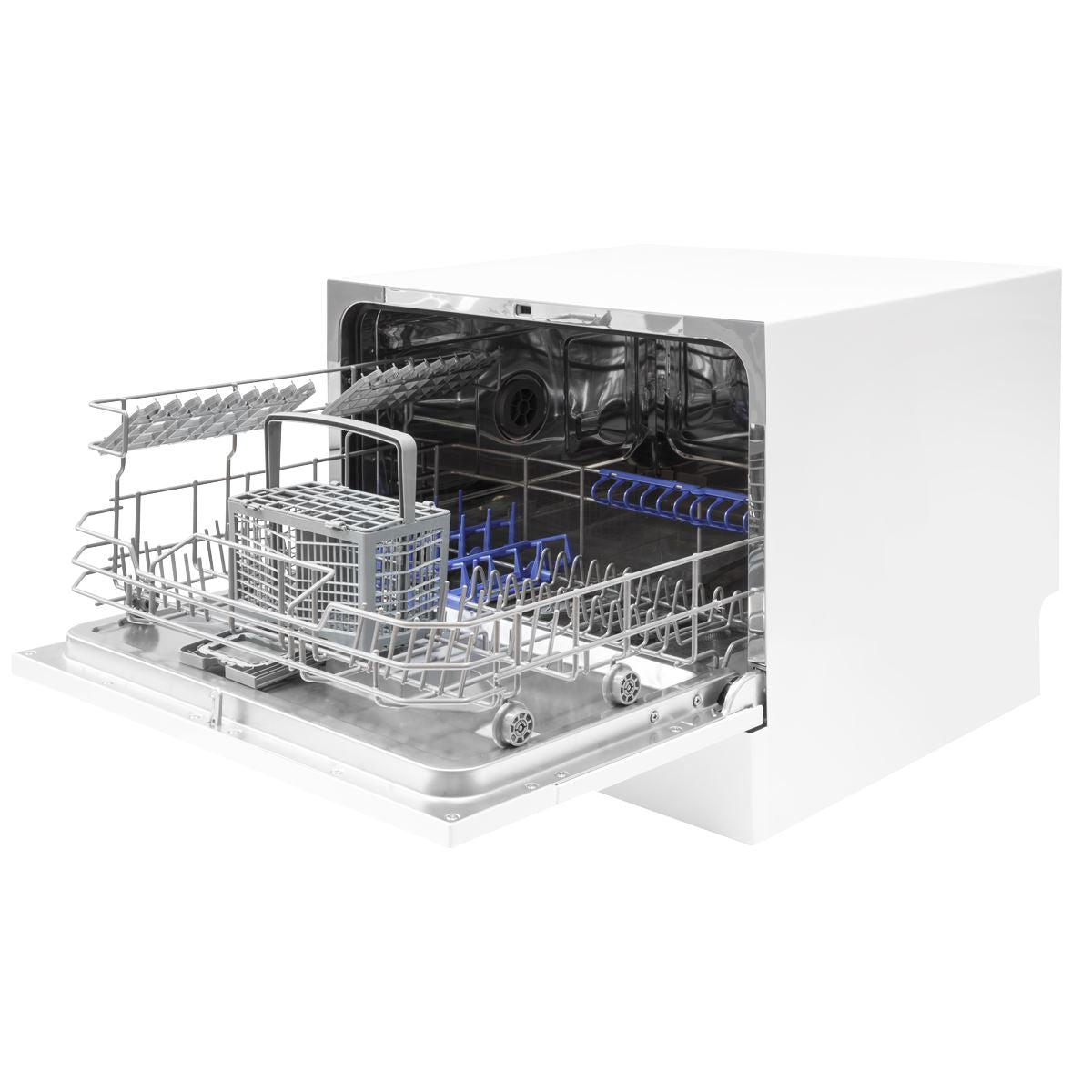Baridi Tabletop Dishwasher 6 Place Settings 6.5L Capacity - White
