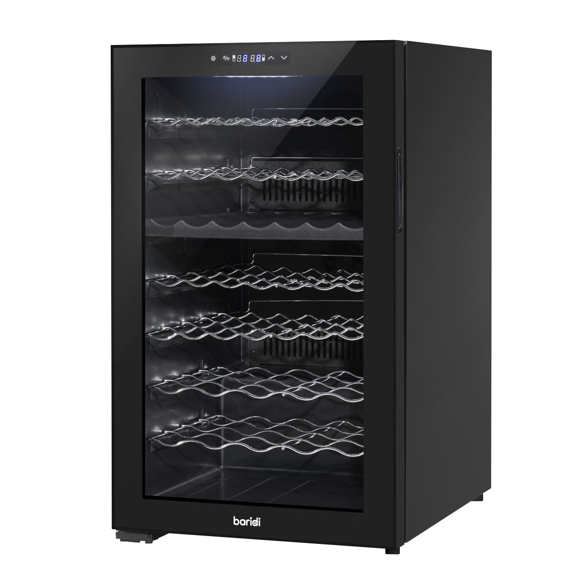 Baridi 52 Bottle Dual Zone Wine Fridge & Cooler
