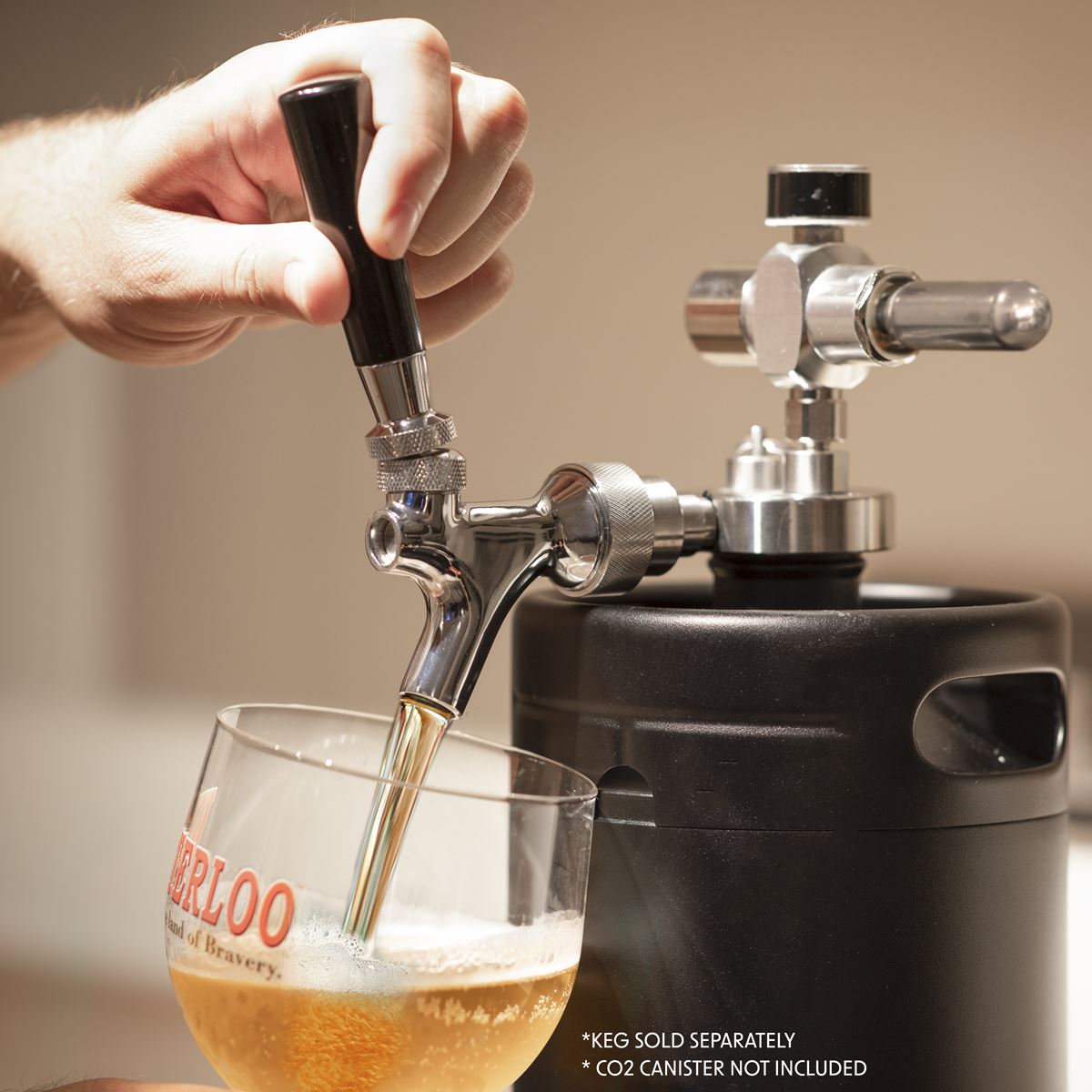 Baridi Mini Keg UK Beer Tap and CO2 Regulator
