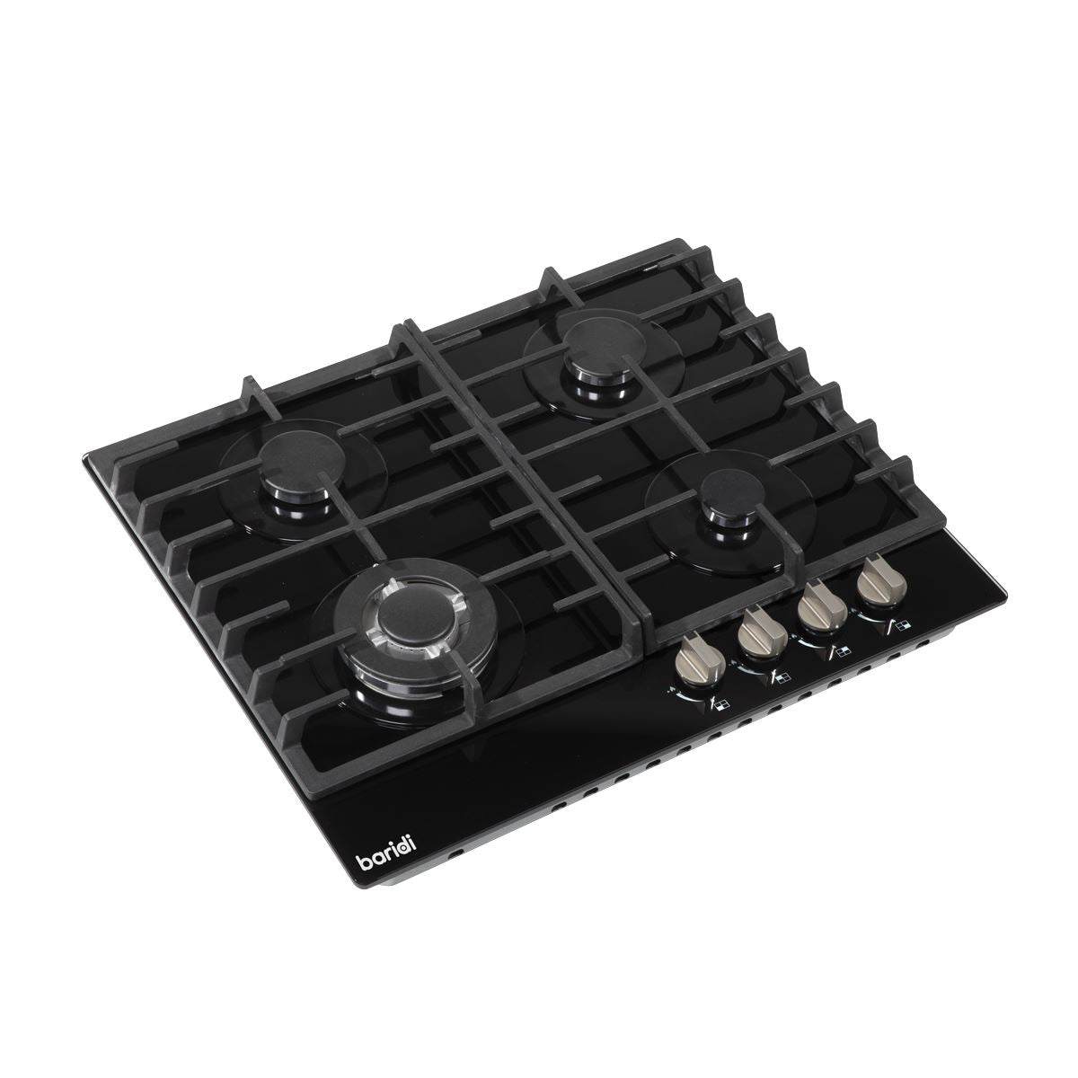 Baridi Gas Hob with 4 Cooking Zones 60cm - Black