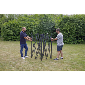 Dellonda Dark Green Premium 3 x 3m Pop-Up Gazebo, PVC Coated, Water Resistant Fabric, Supplied with Carry Bag & Accesories