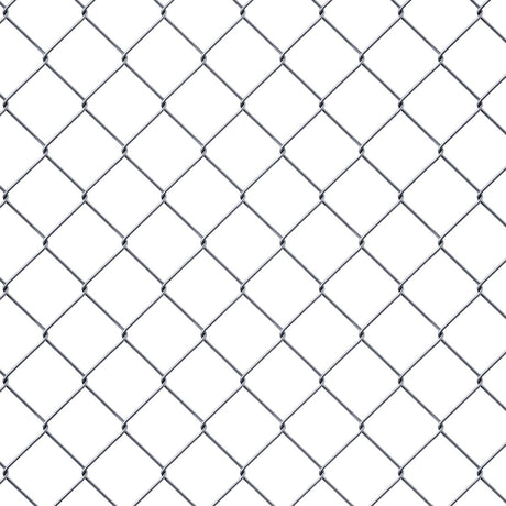 Dellonda Galvanised Steel Dog Kennel with Roof Cover & Chain Link Fencing