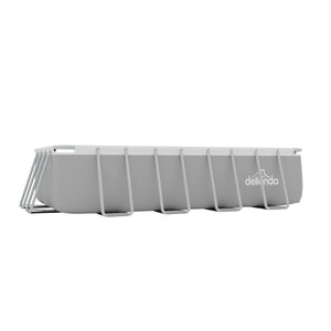 Dellonda Deluxe Steel Frame Swimming Pool with Filter Pump 18ft