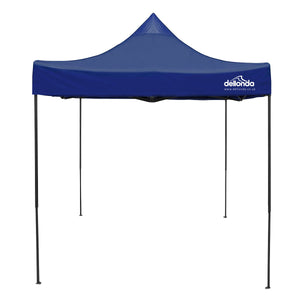 Dellonda Blue Premium 2x2m Pop-Up Gazebo, Heavy Duty, PVC Coated, Water Resistant Fabric, Supplied with Carry Bag & Accesories