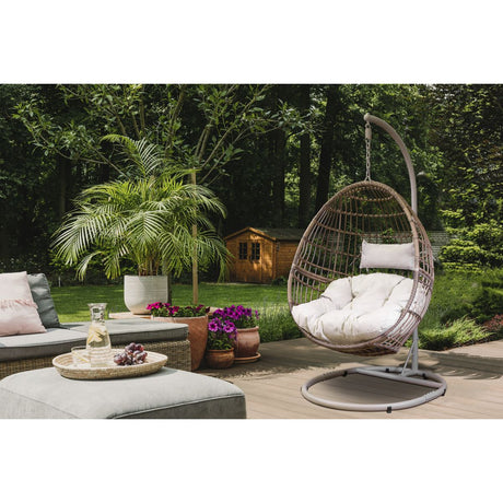 Dellonda Single Swinging Egg Chair with Cushion