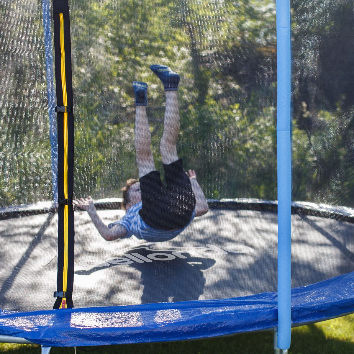 Dellonda Heavy-Duty Outdoor Trampoline with Safety Enclosure Net 10ft