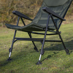 Dellonda Outdoor Portable Reclining Chair with Armrests