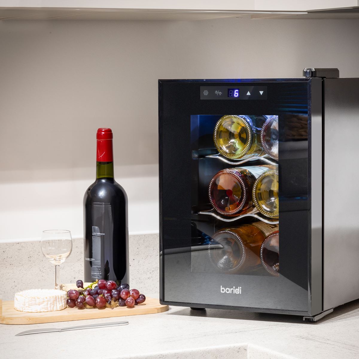 6 Bottle Tabletop Wine Fridge & Cooler