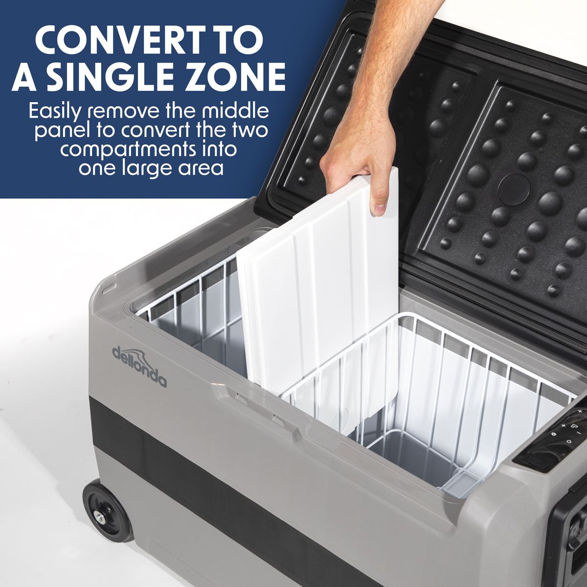 Dellonda Portable Fridge Freezer / Cool Box with LED Display 50L