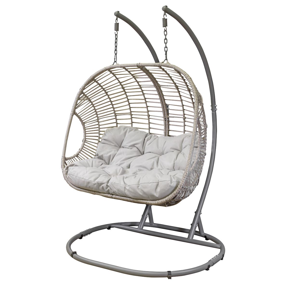 Dellonda Double Swinging Egg Chair with Cushion