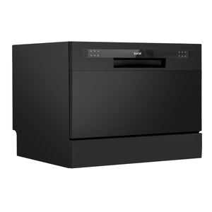Baridi Tabletop Dishwasher 6 Place Settings 6.5L Capacity - Black