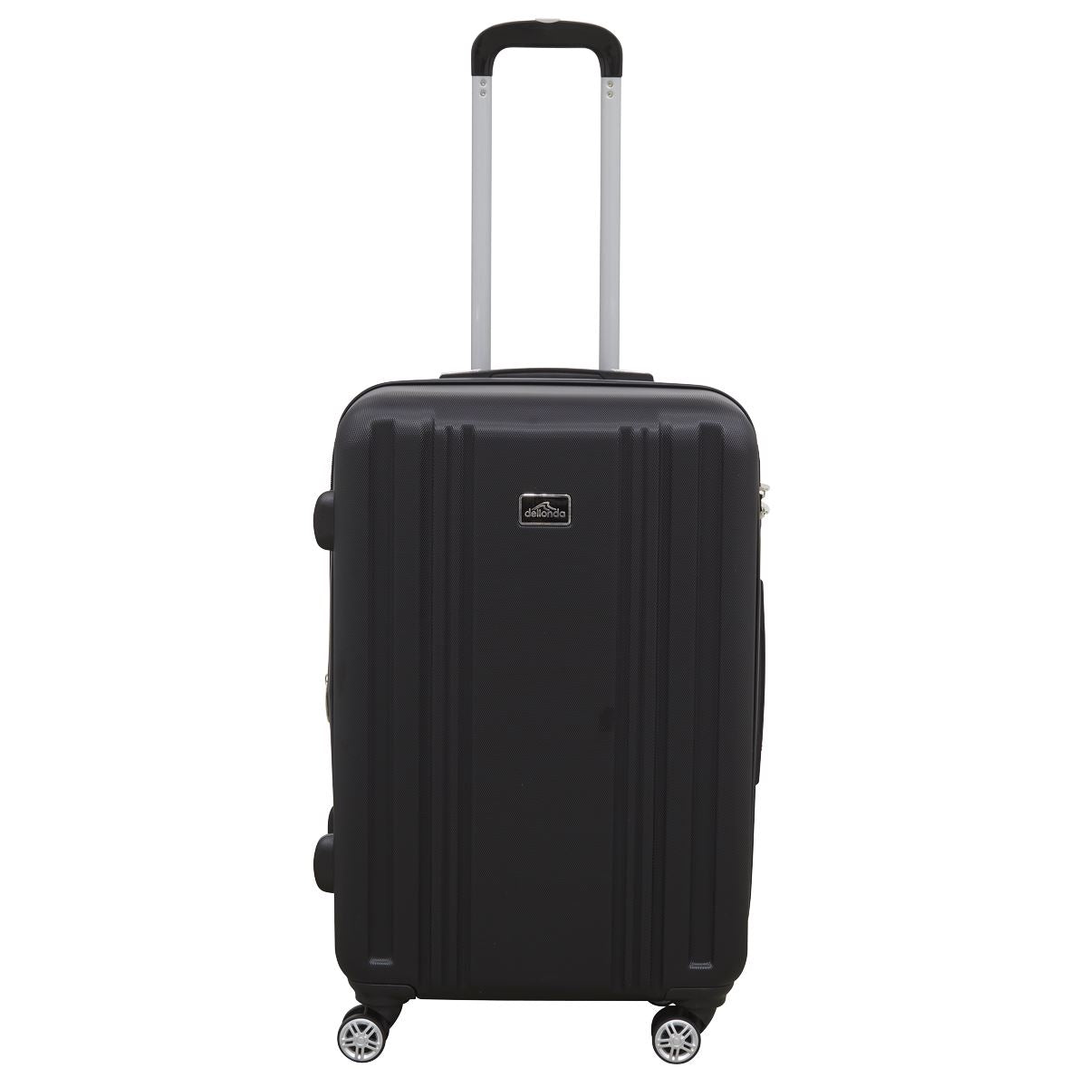 Dellonda Lightweight ABS Luggage Set with TSA Lock - Black