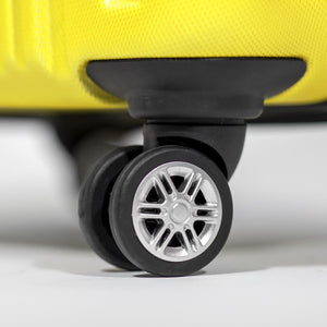 Dellonda Lightweight ABS Luggage Set with TSA Lock - Yellow