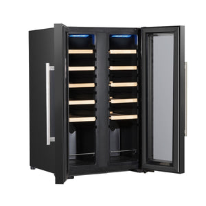Baridi 24 Bottle Dual Zone Wine Fridge & Cooler