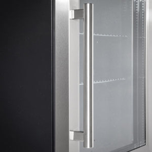 Baridi Mini Tabletop Beer & Drinks Fridge 50L Capacity - Stainless Steel